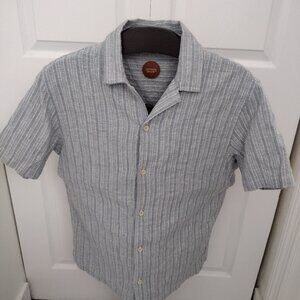COMMON PEOPLE Men’s Camp Collar Short Sleeve Button-Up Shirt Size M